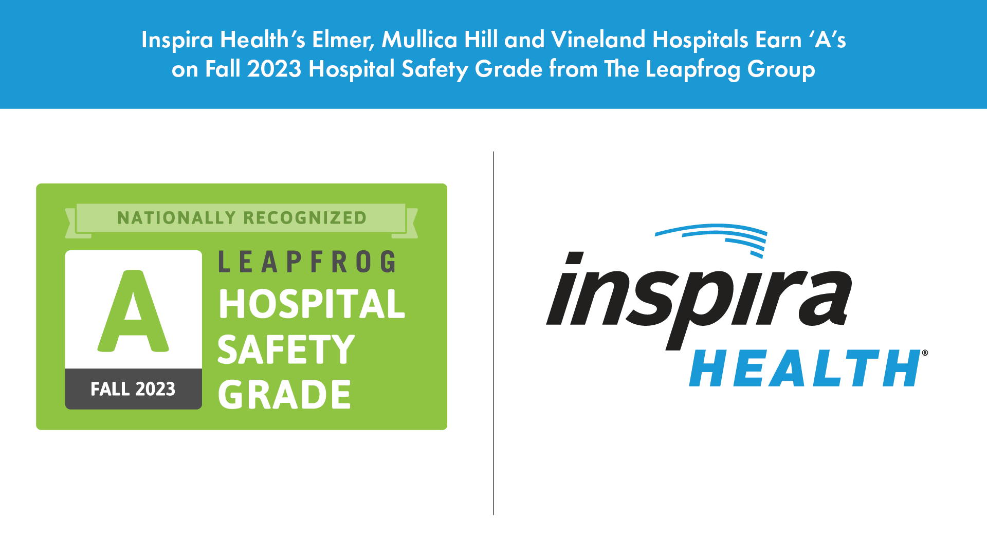 Inspira Healths Elmer Mullica Hill And Vineland Hospitals Earn ‘as
